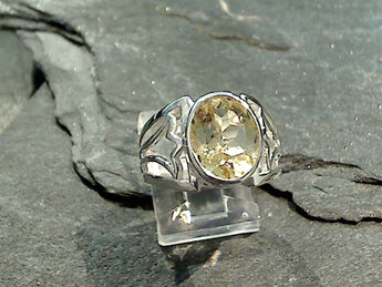 Size 6 Citrine, Sterling Silver Ring