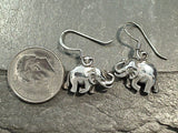 Sterling Silver Small Elephant Earrings