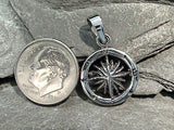 Sterling Silver Small Compass Pendant