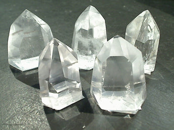 Clear Quartz Crystal Point - Beveled Bottom