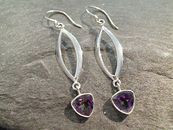 Mystic Topaz, Sterling Silver Earrings