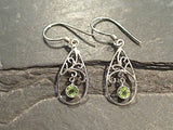 Peridot, Sterling Silver Earrings