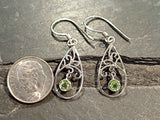 Peridot, Sterling Silver Earrings