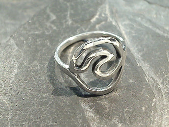 Size 5.5 Sterling Silver Wave Ring