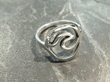 Size 8.5 Sterling Silver Wave Ring