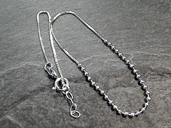 9.5" - 10" Sterling Silver Anklet