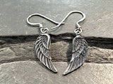 Sterling Silver Small Angel Wing Earrings