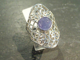 Size 8 Tanzanite, Sterling Silver Ring