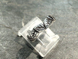 Size 9.5 Sterling Silver Leaves Ring