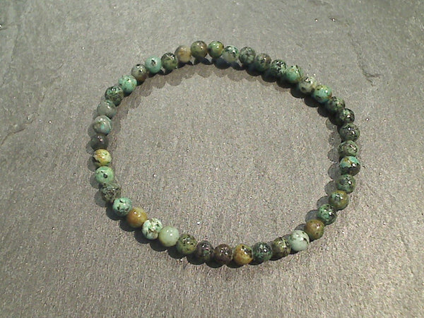 African Turquoise 4MM Stretch Bracelet