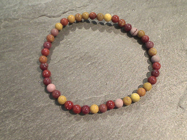 Mookaite Jasper 4MM Stretch Bracelet
