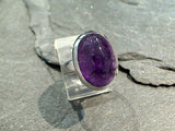 Size 5 Amethyst, Sterling Silver Ring