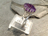 Size 10 Amethyst, Sterling Silver Ring