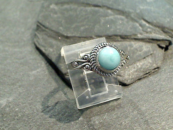 Size 6.25 Larimar, Sterling Silver Ring