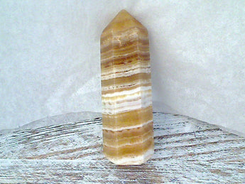 Banded Yellow Calcite 2-5/8" Crystal Point