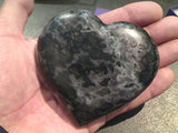 Indigo Gabbro (Mystic Merlinite) Large Heart
