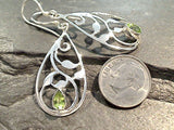 Peridot, Sterling Silver Earrings