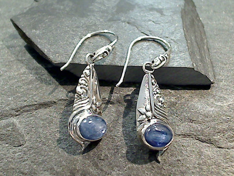 Kyanite, Sterling Silver Earrings