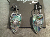 Abalone, Sterling Silver Earrings