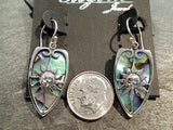 Abalone, Sterling Silver Earrings