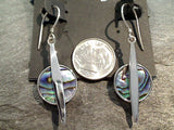 Abalone, Sterling Silver Earrings