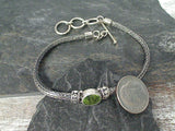 7" - 8" Peridot, Sterling Bracelet