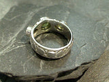 Size 7.75 Peridot, Sterling Silver Ring