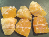 Yellow-Orange Calcite Rough Specimen - 100g to 150g