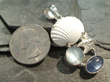 Selenite, Kyanite, Sea Shell, Pendant