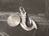 Sterling Silver Fish Hook Pendant