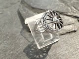 Size 6.5 Sterling Silver Sun And Moon Ring