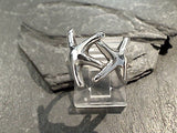 Size 9.5 Sterling Silver Starfish Ring