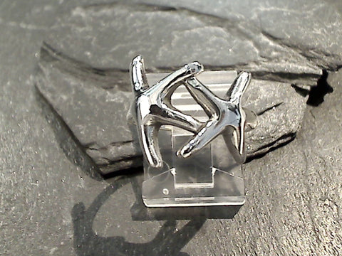 Size 9.5 Sterling Silver Starfish Ring