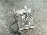 Size 8 Sterling Silver Starfish Ring