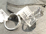 Size 4.75 Sterling Silver Feather Ring