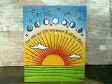 You Are My Sun My Moon & All My Stars - 4" x 5" Wood Block Sign