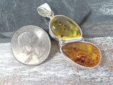 Amber, Sterling Silver Pendant