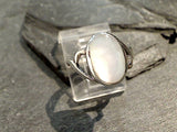 Size 7.75 Mother Of Pearl, Sterling Silver Ring