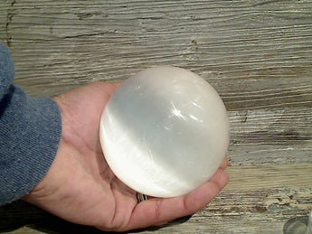Selenite 4" Gemstone Sphere 1100g - 1200g