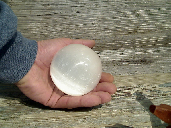 Selenite 3" Gemstone Sphere 500g - 600g