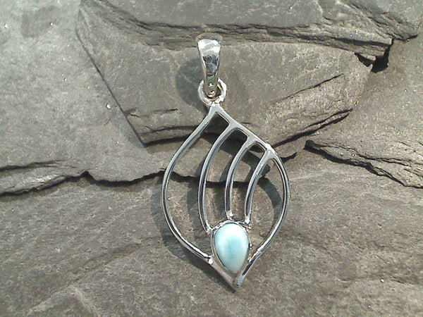 Larimar, Sterling Silver Pendant