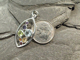 Chakra Stones, Sterling Silver Small Pendant