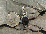 Onyx, Sterling Silver Small Pendant
