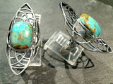 Size 6 Boulder Turquoise, Sterling Ring