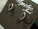 Smokey Quartz, Sterling Silver 5x10mm Marquis Stud Earrings