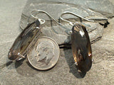 Smokey Quartz, Sterling Silver Earrings