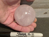 Rose Quartz 2.5" Gemstone Sphere