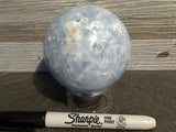 Blue Calcite 3" Gemstone Sphere