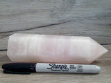 Pink Calcite 6" x 2" x 1.5" Crystal Point