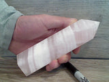Pink Calcite 6.5" x 2" x 1.6" Crystal Point